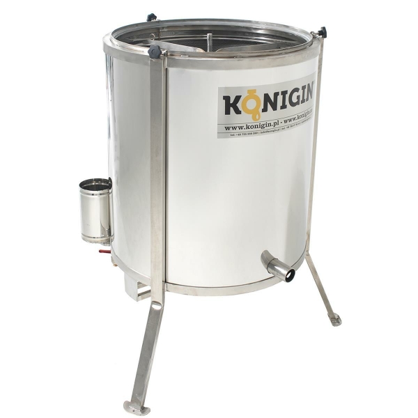 Electrically heated wax melter with centrifuge