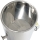 Stainless steel filling container with feet - heated and with agitator 2000 l threaded connector