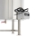 Stainless steel filling container with feet - heated 500 l pinch tap