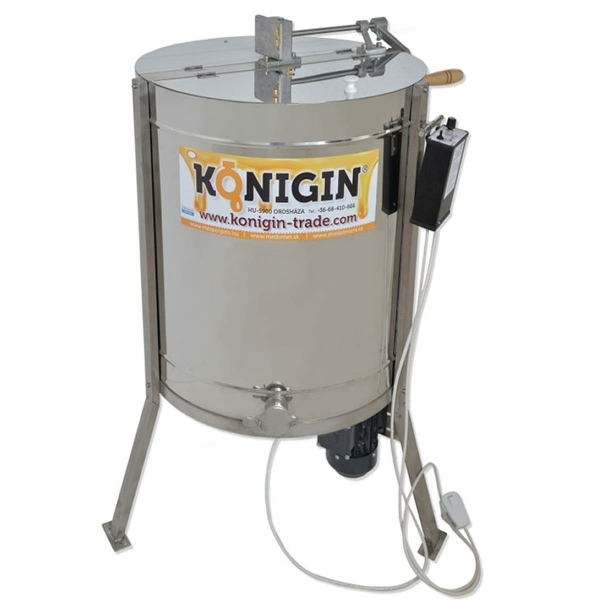 Tangential honey extractor 82 cm with hand and motor drive for 6 frames, all frame sizes