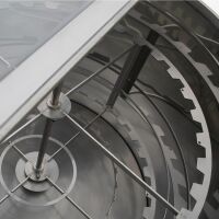 Königin 40 Waben, 89 cm Radial-Honigschleuder, Rähmchenhöhe 11 - 18 cm, Motor- und Handantrieb