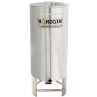 Stainless steel filling container with feet 800 l threaded neck