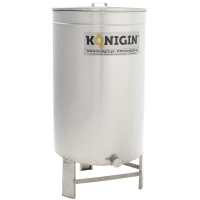 Stainless steel filling container with feet 800 l threaded neck