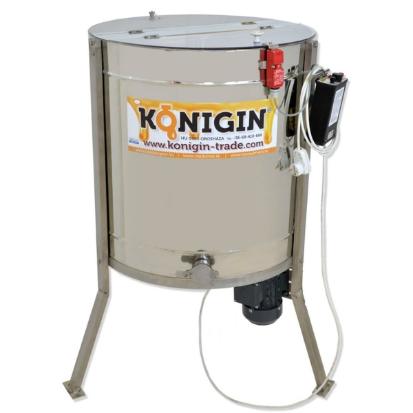 Tangential honey extractor 63 cm with motor drive for 4 frames, for all frame sizes